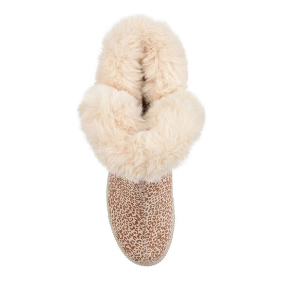 JOURNEE COLLECTION Womens Brown Leopard Print Sibby Toe Platform Snow Boots 6 M - Picture 3 of 3